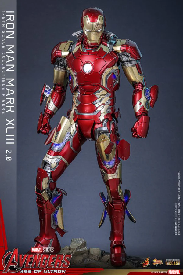 Avengers: Age of Ultron - Iron Man Mark XLIII (2.0) 1:6 Scale Collectible Action Figure - Image 6