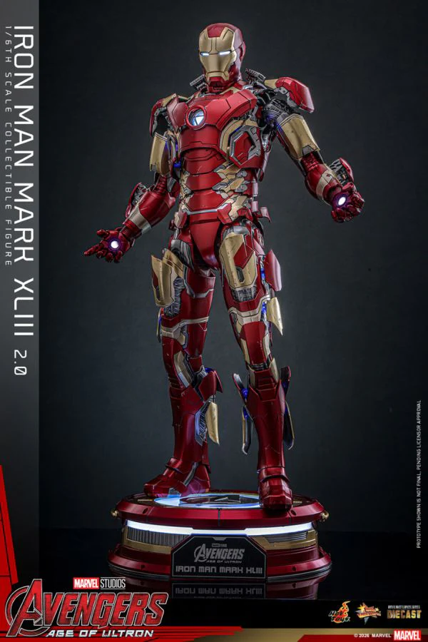Avengers: Age of Ultron - Iron Man Mark XLIII (2.0) 1:6 Scale Collectible Action Figure - Image 7