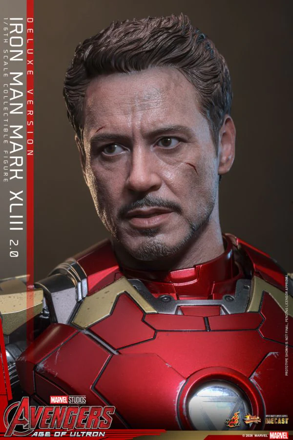 Avengers: Age of Ultron - Iron Man Mark XLIII (2.0) Deluxe 1:6 Scale Collectible Action Figure - Image 11
