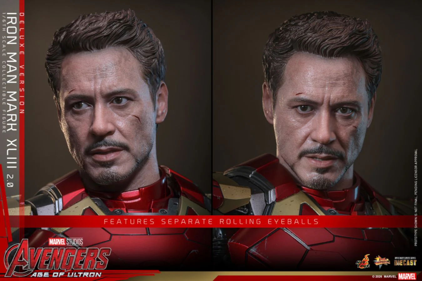 Avengers: Age of Ultron - Iron Man Mark XLIII (2.0) Deluxe 1:6 Scale Collectible Action Figure - Image 12