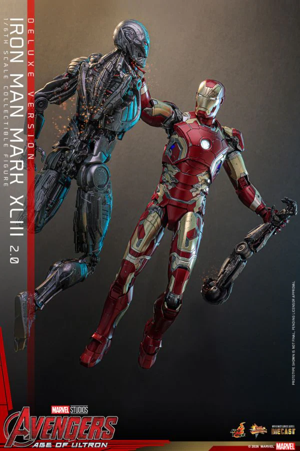 Avengers: Age of Ultron - Iron Man Mark XLIII (2.0) Deluxe 1:6 Scale Collectible Action Figure - Image 3