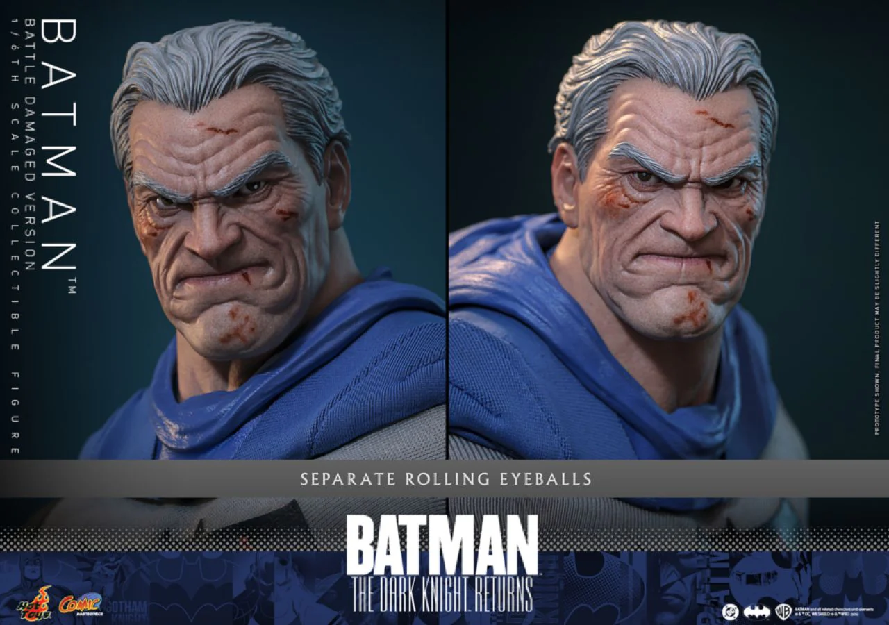 Batman: The Dark Knight Returns - Batman (Battle Damaged) 1:6 Scale Collectible Action Figure - Image 11