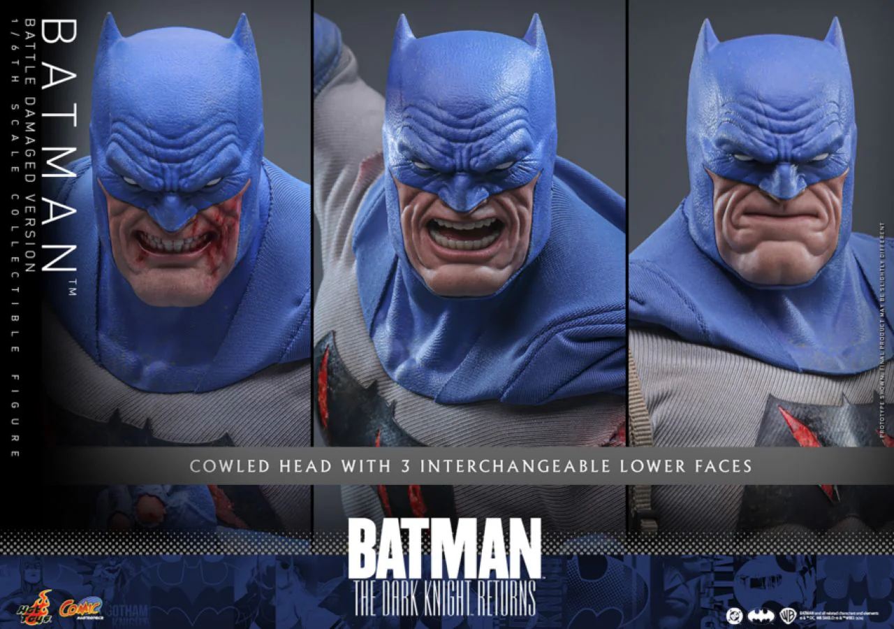 Batman: The Dark Knight Returns - Batman (Battle Damaged) 1:6 Scale Collectible Action Figure - Image 12