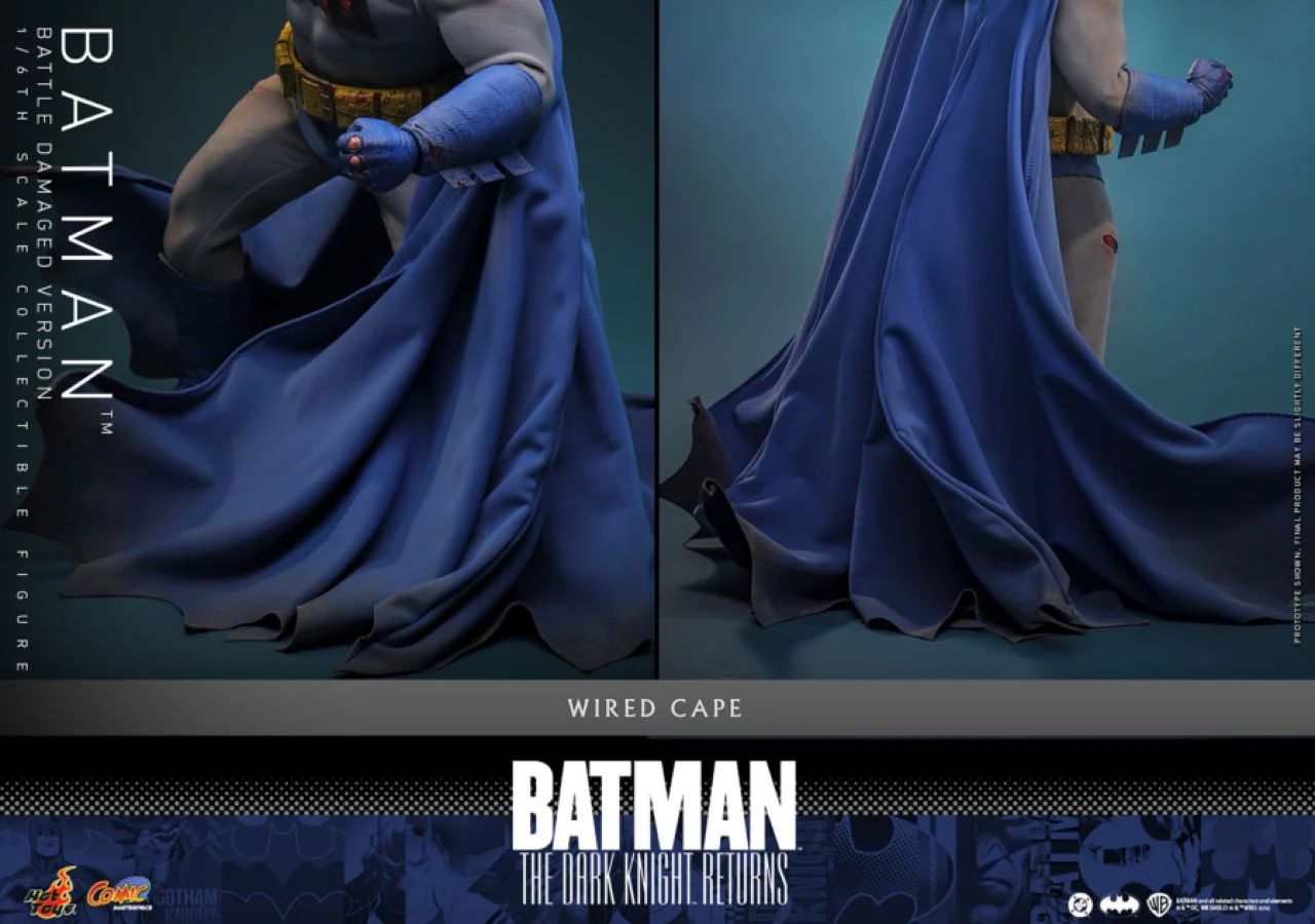 Batman: The Dark Knight Returns - Batman (Battle Damaged) 1:6 Scale Collectible Action Figure - Image 14