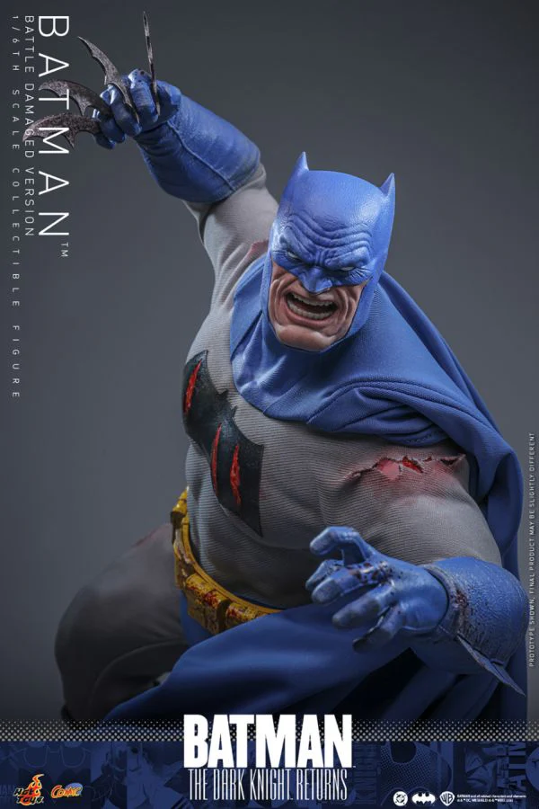 Batman: The Dark Knight Returns - Batman (Battle Damaged) 1:6 Scale Collectible Action Figure - Image 5