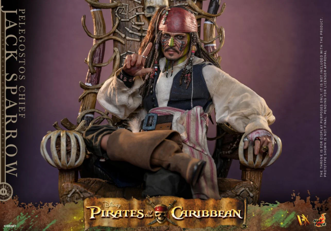 Pirates of the Caribbean 2 - Pelegostos Chief Jack Sparrow 1:6 Scale Collectible Action Figure - Image 11