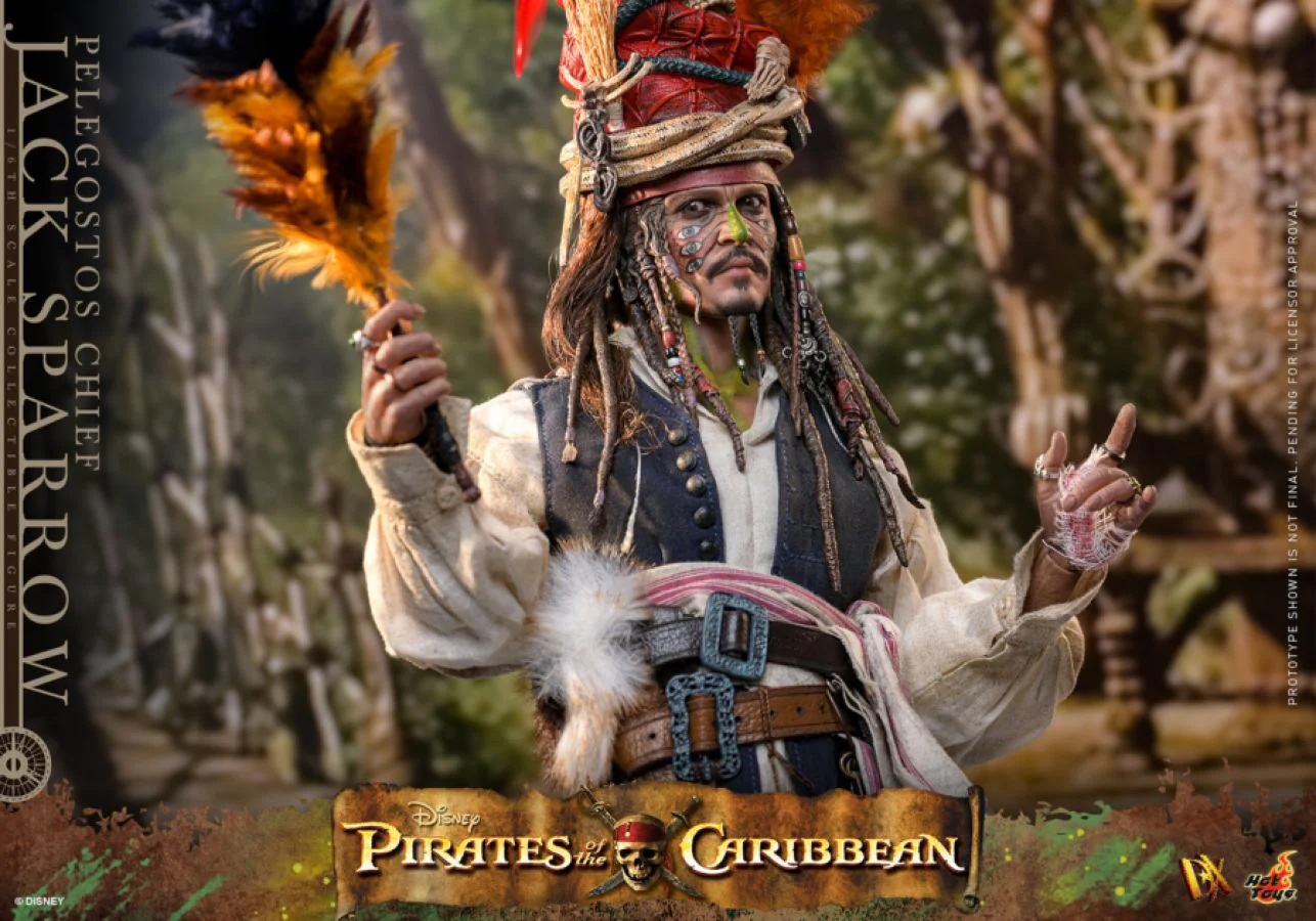 Pirates of the Caribbean 2 - Pelegostos Chief Jack Sparrow 1:6 Scale Collectible Action Figure - Image 12