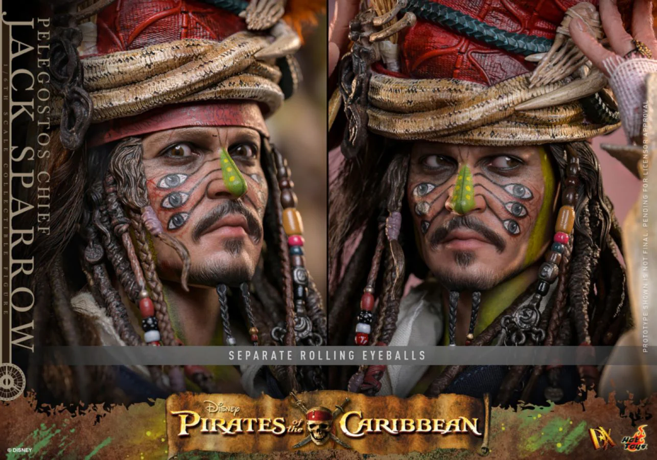 Pirates of the Caribbean 2 - Pelegostos Chief Jack Sparrow 1:6 Scale Collectible Action Figure - Image 13