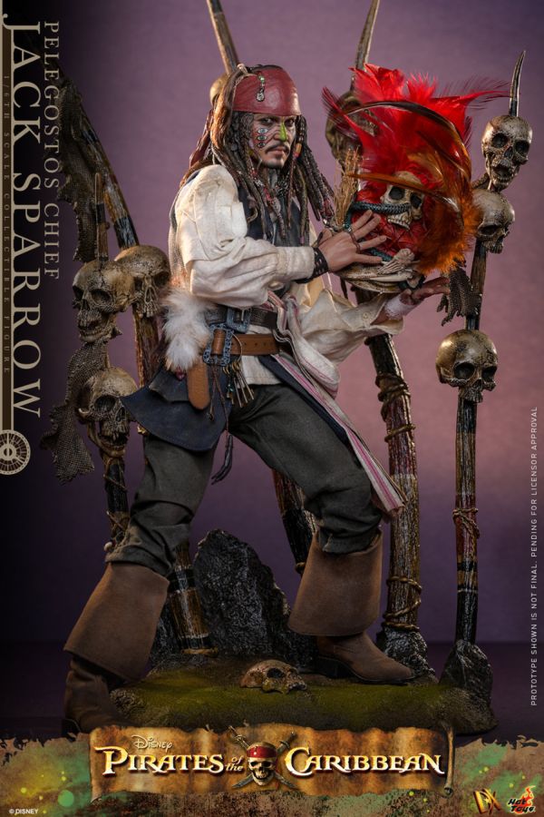 Pirates of the Caribbean 2 - Pelegostos Chief Jack Sparrow 1:6 Scale Collectible Action Figure - Image 3