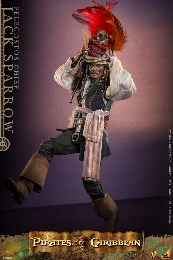 Pirates of the Caribbean 2 - Pelegostos Chief Jack Sparrow 1:6 Scale Collectible Action Figure - Image 4