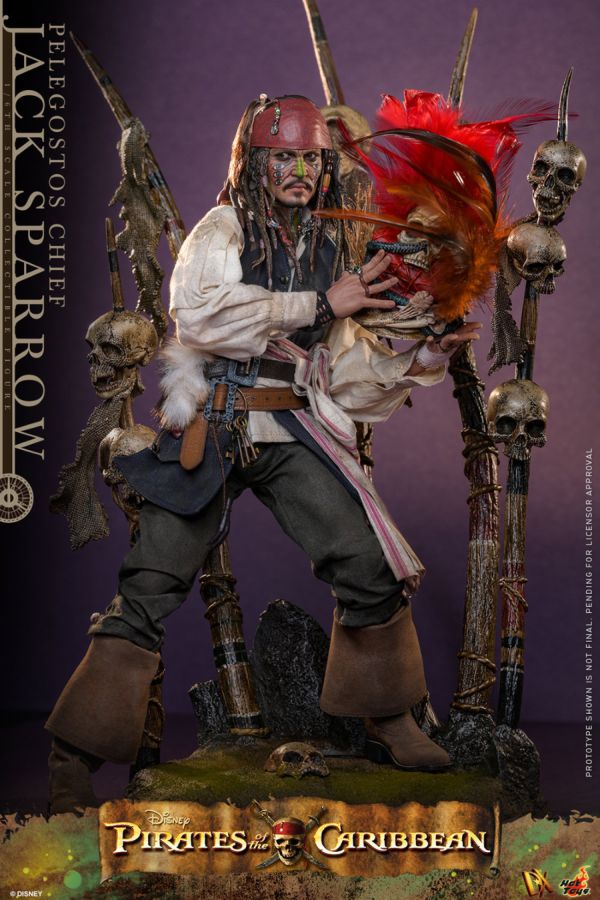 Pirates of the Caribbean 2 - Pelegostos Chief Jack Sparrow 1:6 Scale Collectible Action Figure - Image 5