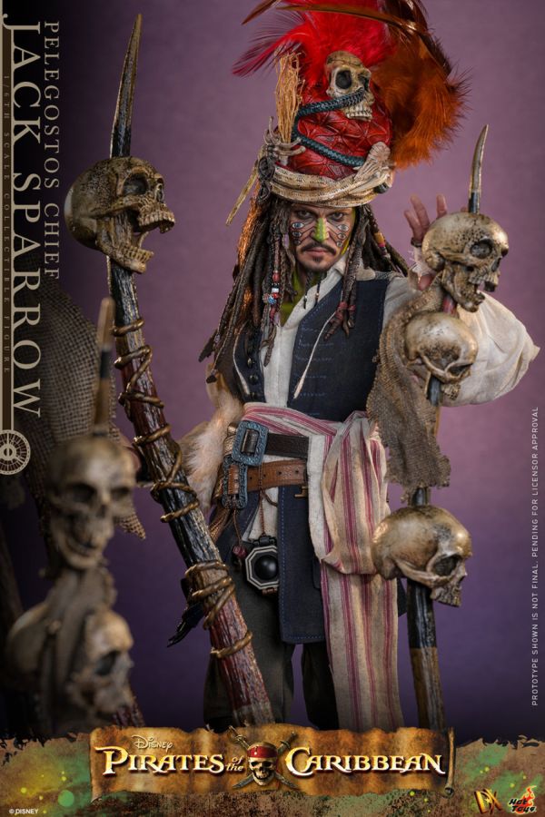 Pirates of the Caribbean 2 - Pelegostos Chief Jack Sparrow 1:6 Scale Collectible Action Figure - Image 6