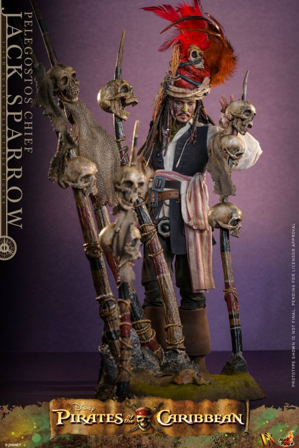 Pirates of the Caribbean 2 - Pelegostos Chief Jack Sparrow 1:6 Scale Collectible Action Figure - Image 7