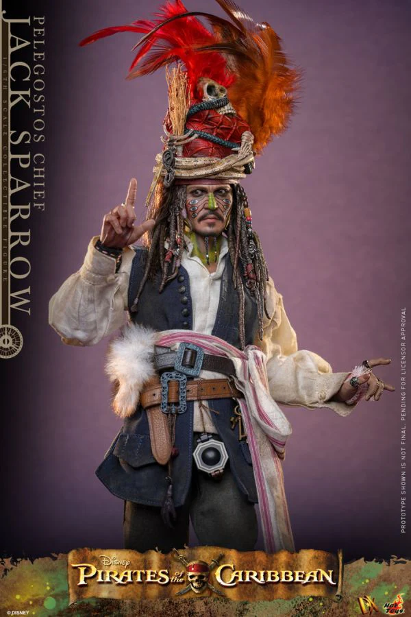 Pirates of the Caribbean 2 - Pelegostos Chief Jack Sparrow 1:6 Scale Collectible Action Figure - Image 9