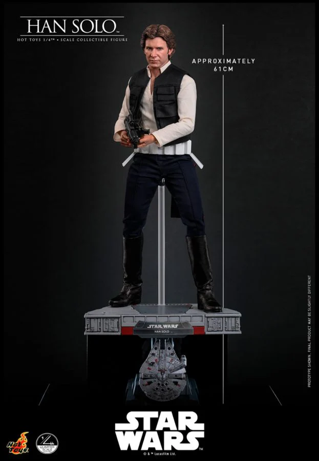 Star Wars - Han Solo 1:4 Scale Collectible Action Figure - Image 3